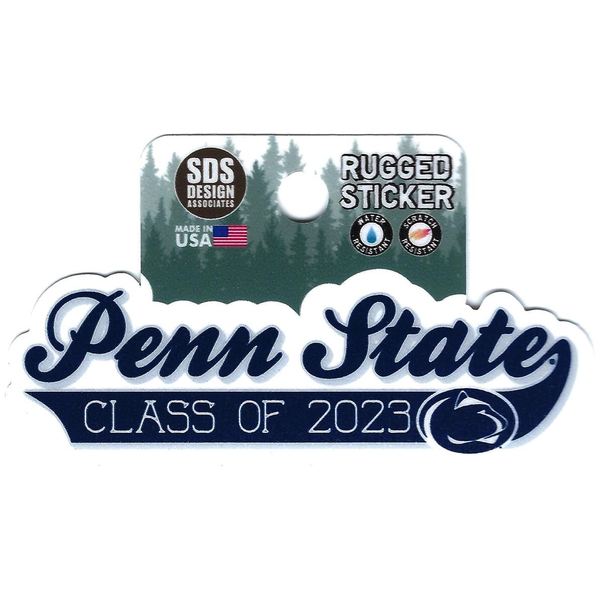 Rugged Sicker Penn State Class of 2023 with Athletic Logo